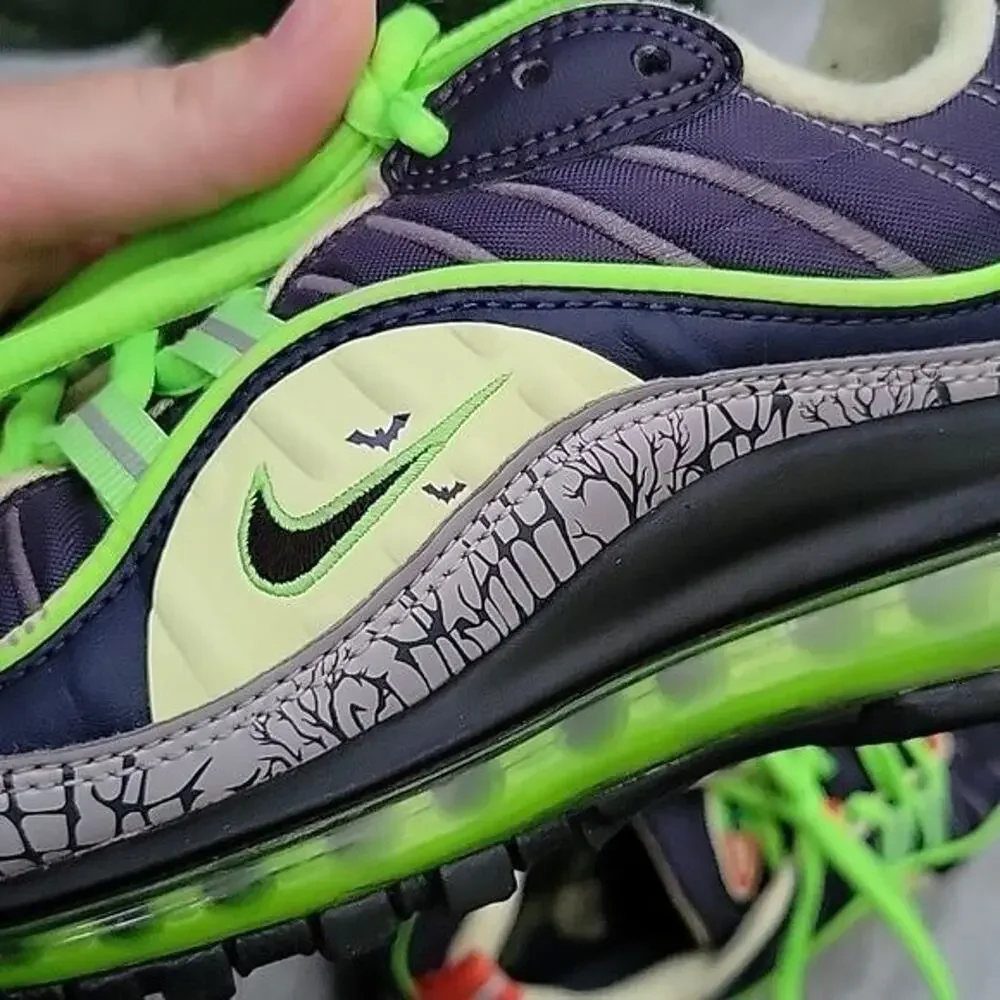 Nike Air Max 98 GS Halloween 2019 Limited Edition Lace Up Sneakers 3.5Y